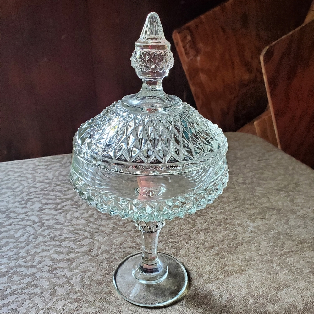 Vintage Candy Dish w Lid